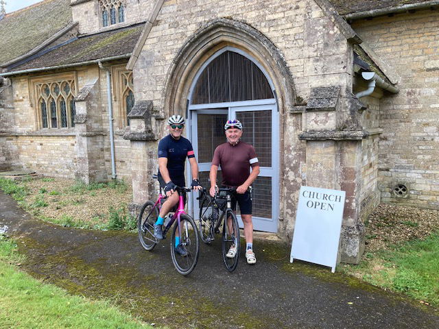 John Williams and Dominic Bath Leaving Burley Church
